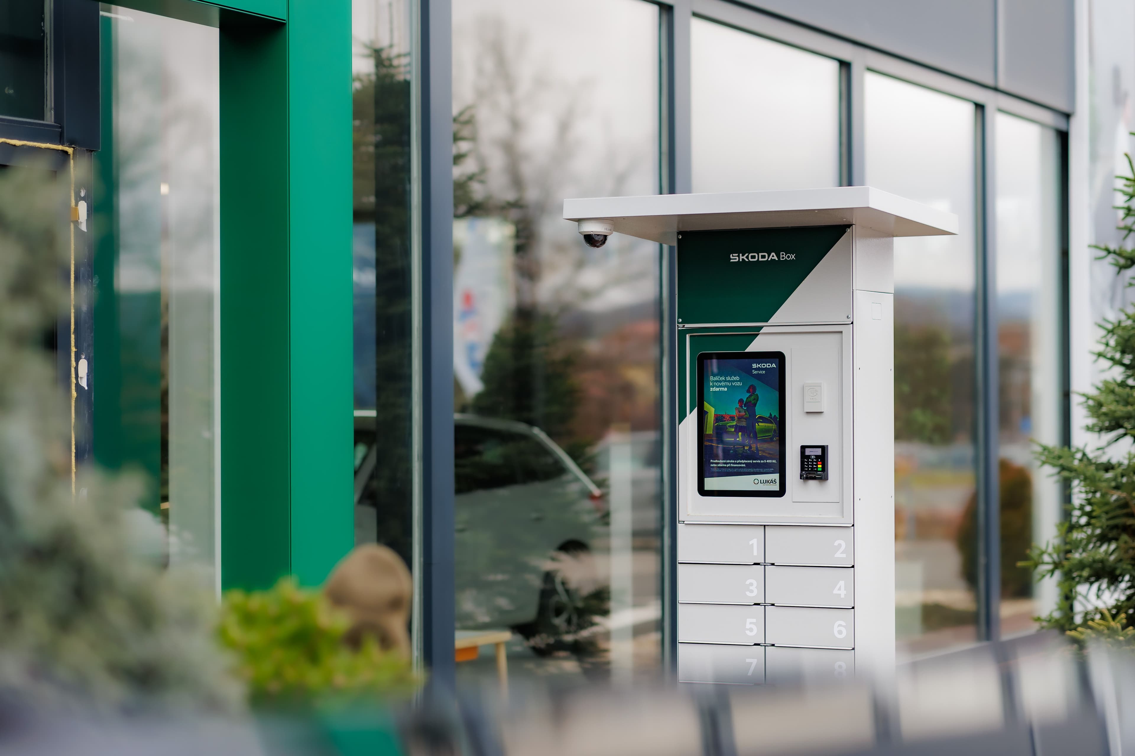 Škodabox - příjem a výdej do servisu nonstop 24/7
